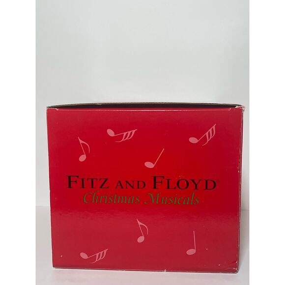 Fitz & Floyd Renaissance Musical Santa Figurine W/box - Deck The Halls - Picture 3 of 11